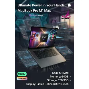 MacBook Pro 16-inch (M1 Max) - 1TB SSD  Refurbished